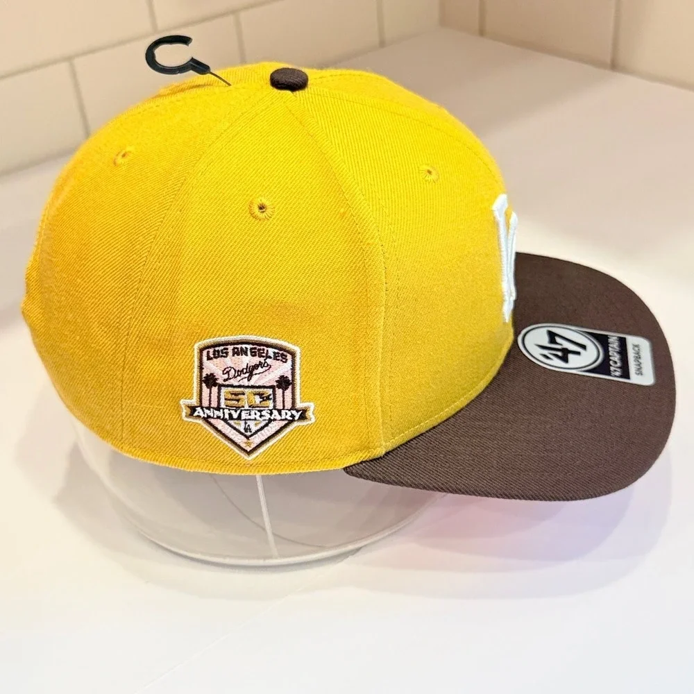 Los Angeles Dodgers '47 Captain Snapback Hat Men's OSFA Wheat Brown